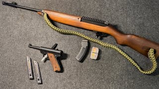 Rifle and Pistol Pairings part 11  Ruger 1022 M1 carbine and Ruger Standard pistol [upl. by Sirrad]