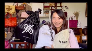 LUXURY Birthday UNBOXING Fendi Baguette  Delvaux Le Pin  Moynat Rejane  Diptyque etc  Handbag [upl. by Ludba462]