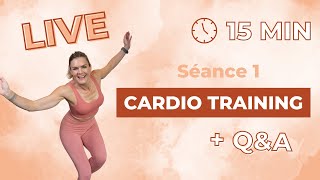 LIVE CARDIO TRAINING  15 min [upl. by Yromas]