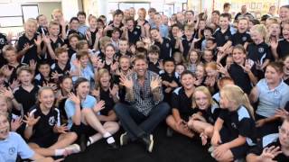 Curtis Stone visits Tatura Primary School [upl. by Liagabba]