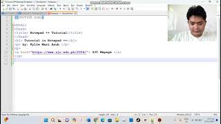Notepad   HTMLTutorial [upl. by Chatwin]