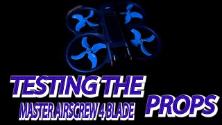 TAKING A RISK Master Airscrew 4 Blade Props Test Dji Avata 2 [upl. by Ainessey]