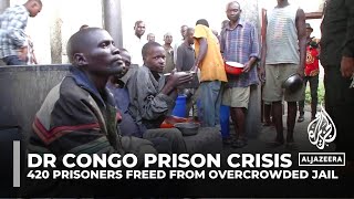 DR Congo prison crisis 420 prisoners freed from overcrowded jail [upl. by Lydie]