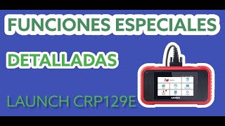 FUNCIONES ESPECIALES DETALLADAS DEL LAUNCH CRP129E 🧐 [upl. by Annoirb]