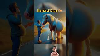 A Pregnant horse horse help horses animals trending [upl. by Ynoyrb]