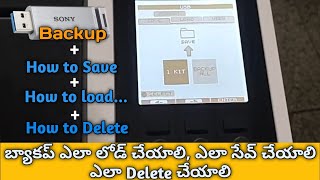 Roland spd30 backup load save and delete  in telugu [upl. by Aihseyn]