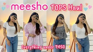 Meesho Tops Haul  Meesho Top Haul  Meesho Haul  Affordable Tops Haul  Jasmin Kaur 🌸 [upl. by Lertnek96]