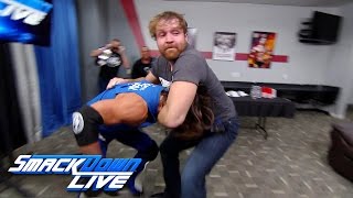 Dean Ambrose gets into a backstage brawl with AJ Styles SmackDown LIVE Nov 29 2016 [upl. by Gnoc609]