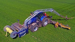 Slurry Team Blue Power  2x New Holland T7315 HD  Aarnink amp Ooms [upl. by Meggs]