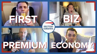 Reviewing Four Classes On The Same British Airways Flight  First Business Premium amp Economy [upl. by Jamal665]