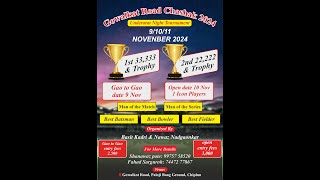 Gowalkot Road Chashak 2024  Night Underarm Tournament  live cricket [upl. by Nollaf]