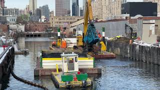 Gowanus canal dredging continues Brooklyn New York 21021 [upl. by Carter]