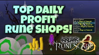 Runescape 3 Top Shops Ranked for Daily Profits runescape3 dailys [upl. by Nereil618]