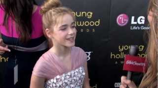 Kiernan Shipka Interview Young Hollywood Awards 2012 [upl. by Ylim]