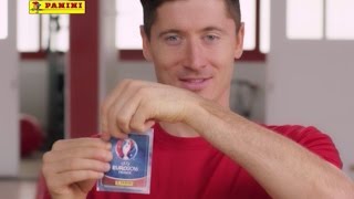 Die UEFA EURO 2016™ STICKER von Panini Offizieller TVSpot mit Robert Lewandowski Long [upl. by Anyel288]