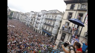 Bajada de Celedón 2022 en VitoriaGasteiz [upl. by Namor]