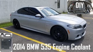 2014 BMW 535d Coolant Refill DIY under 3 min [upl. by Dirtsa]