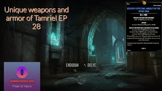 Unique Weapons and Armors of Tamriel EP 28 ODILONS SPECTRAL AMULET OF THE WYRD TREE [upl. by Netsreik]