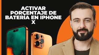 iPhone X Cómo habilitar el porcentaje de batería en iPhone X [upl. by Rumney]