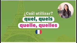 🇫🇷 Quel Quels Quelle Quelles en FRANCÉS 🤔 ¿Cuál utilizar   Adjetivos interrogativos [upl. by Mata500]