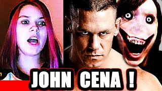 John Cena AND Jeff the Killer  Scary Prank on Omegle [upl. by Ecnatsnoc837]