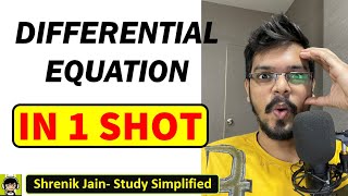 Differential Equation in 1 Shot  Basics OrderampDegree LinearNonLinear Solution of DE [upl. by Christel]