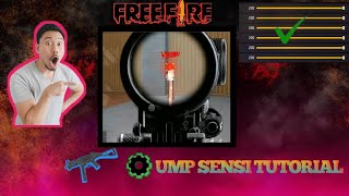 NEW UMP SENSITIVITY 💯 TUTORIAL 😱 [upl. by Anifares]