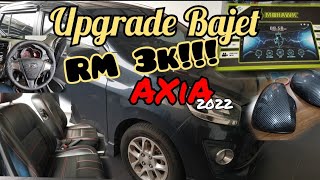 AXIA 2022 Modified Bajet Bawah RM3k Shopee  Plug amp Play  Custom Cover Seat peroduaaxia mohawk [upl. by Ludovika454]