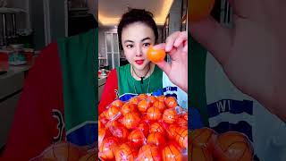 asmr eating Jelly candy orange color [upl. by Nivar]