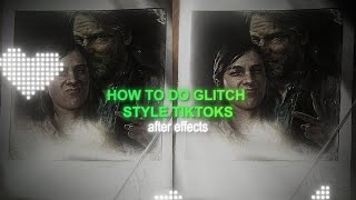 How to Make Glitch Style Tiktok Edits  After Effects [upl. by Tomasina]