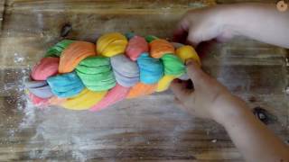 How to make rainbow challah [upl. by Avehs]