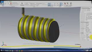 Torneado de rosca personalizada con MasterCAM CAD CAM [upl. by Tannenbaum]