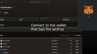 Add Dymension to Metamask and Stake DYM [upl. by Nnor]