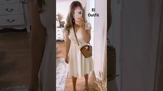 Outfit con vestido blanco para verano como y fácil Sígueme por el app LTK para comprar mis outfits [upl. by Reginnej]