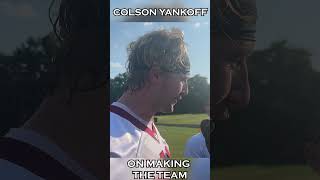 UDFA TE Colson Yankoff on Making the Team  John Keim Report shorts [upl. by Esnahc543]