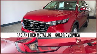 2023 Honda CRV Radiant Red Metallic  Color Overview [upl. by Weidner]