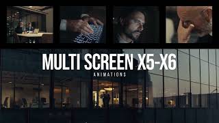 Multi Screen Animations X5X6 After Effects  Premiere Pro MOGRTs [upl. by Yleen858]