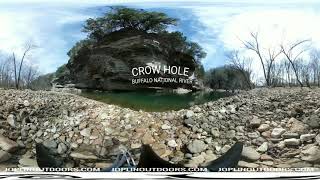 Crow Hole  Buffalo National River  360° Video   JoplinOutdoorscom [upl. by Karie470]