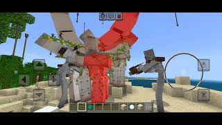 Mutant Iron Golem VS Mutant Snow Golem Mutant Creeper and Mutant Skeleton [upl. by Yadrahc181]