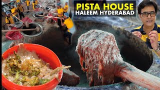 World famous Hyderabadi Haleem  Pista House Haleem Making  Best Haleem in Hyderabad [upl. by Thgiwed]