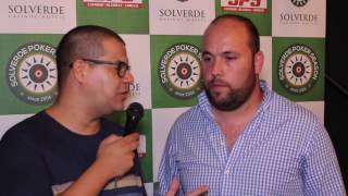 Eugénio Bastos Lidera Dia 1 da Etapa 10 Solverde Poker Season 2016 [upl. by Ackerman681]