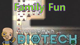 A raid a day lets the kids play  Rimworld Biotech S2Ep17 [upl. by Yrian348]