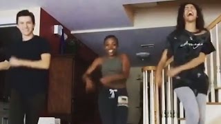 Zendaya amp Tom Holland Take On The Typo Dance Challenge [upl. by Rednasyl]