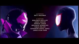 SpiderMan Across the SpiderVerse 2023 end credits Edited [upl. by Redep]