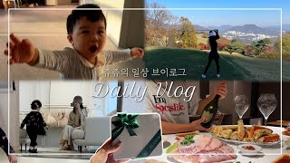 Eng Sub 비전힐스 CC 해신탕  빼빼로 데이 돌잔치 돌준맘  돔페리뇽 샴페인 영덕대게 방어회 [upl. by Cedell928]