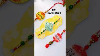 DIY Special Rakhi  with Name at Home diy Rakhi rakhsabandhan craft [upl. by Alexina]