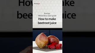 How to make beetroot juice  Kuvings Whole Slow Juicer guide [upl. by Clarabelle]