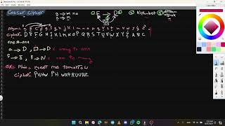 Cryptography  CH3  part3 Caesar cipher Monoalphabetic cipher [upl. by Vivian]