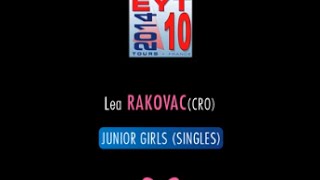 Lea RAKOVAC  Europe Youth Top 10 Tours 2014 [upl. by Autrey]