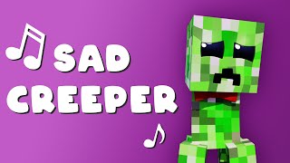 quotSad Creeperquot Scary Version Minecraft Music Video [upl. by Koffman]